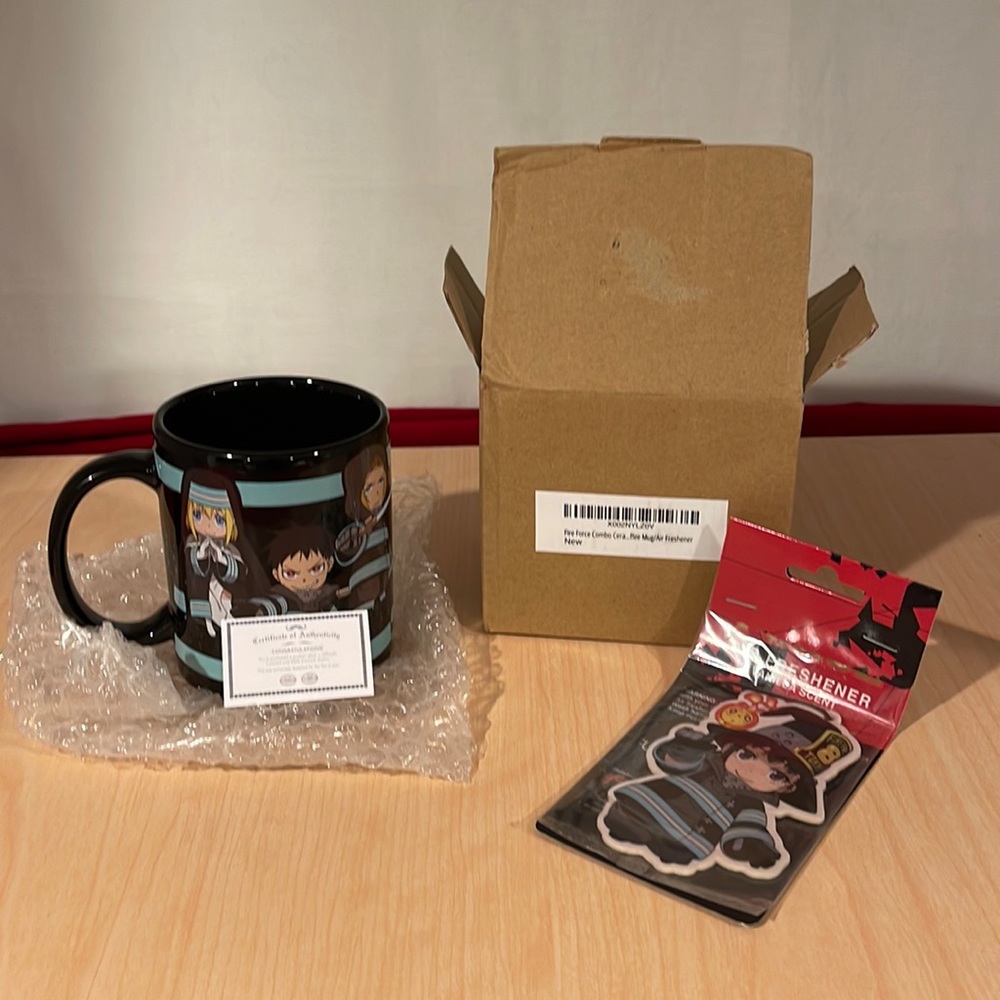 Fire Force Ceramic Coffee Mug/ Vanilla Air Fresher.
